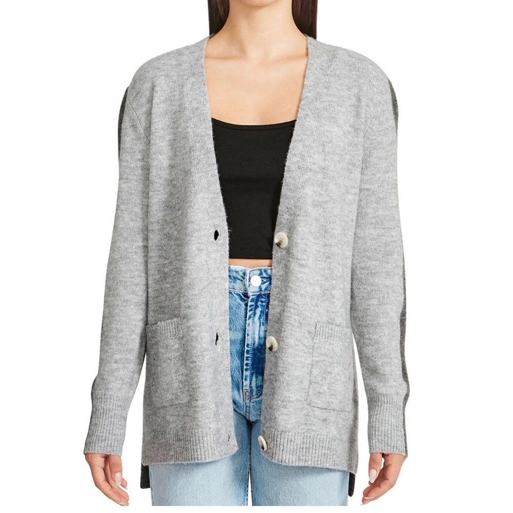 BB Dakota Steve Madden Womens Cardigan Sweater Pockets Button Up